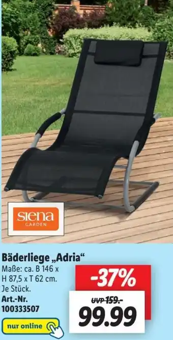 Lidl Siena Garden Bäderliege ,,Adria" Angebot