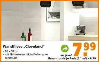 Globus Baumarkt Wandfliese „Cleveland” Angebot