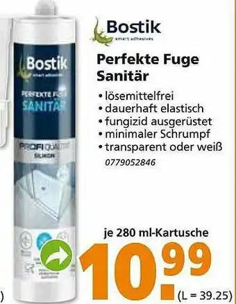 Globus Baumarkt Bostik Perfekte Fuge Sanitär Angebot