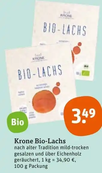 tegut Krone Bio Lachs 100 g Packung Angebot