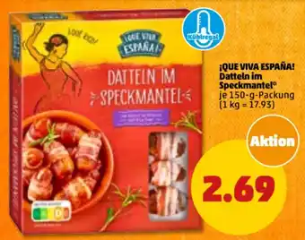 PENNY iQue Viva España! Datteln im Speckmantel 150 g Packung Angebot