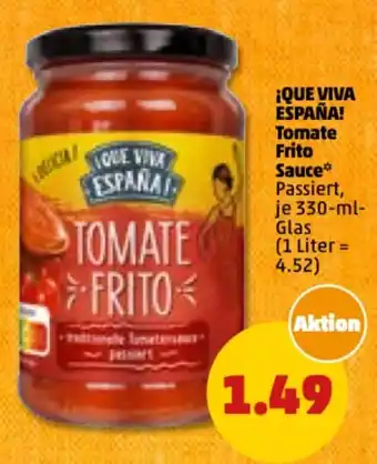 PENNY iQue Viva España! Tomate Frito Sauce 330 ml Glas Angebot