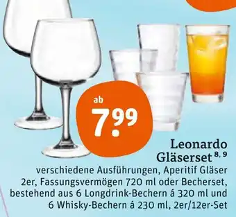 tegut Leonardo Gläserset Angebot