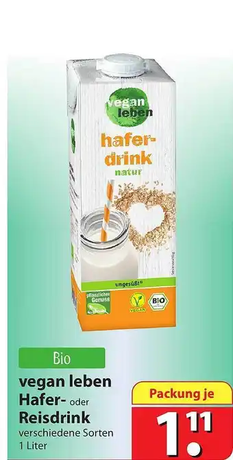 Famila Nord Ost Vegan Leben Hafer Oder Reisdrink Angebot