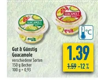 diska Gut & Günstig Guacamole 150g Becher Angebot