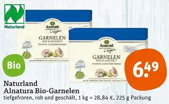 tegut Naturland Alnatura Bio Garnelen 225 g Packung Angebot