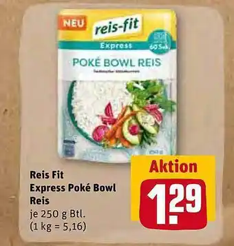 REWE Kaufpark Reis Fit Express Poké Bowl Reis Angebot