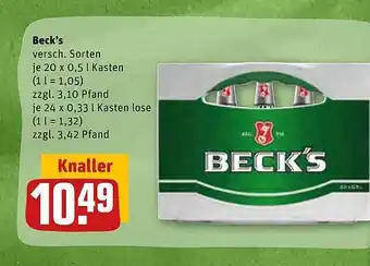 REWE Kaufpark Beck's Angebot