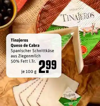 REWE Kaufpark Tinajeros Queso De Cabra Angebot