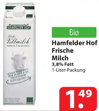 Famila Nord Ost Hamfelder Hof Frische Milch 1 Liter Packung Angebot