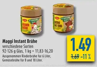 diska Maggi Instant Bruhe 92-126g Angebot