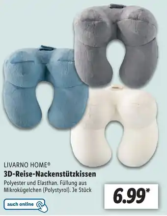 Lidl Livarno Home 3D Reise Nackenstützkissen Angebot