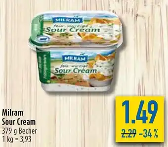 diska Milram Sour Cream 379g Angebot