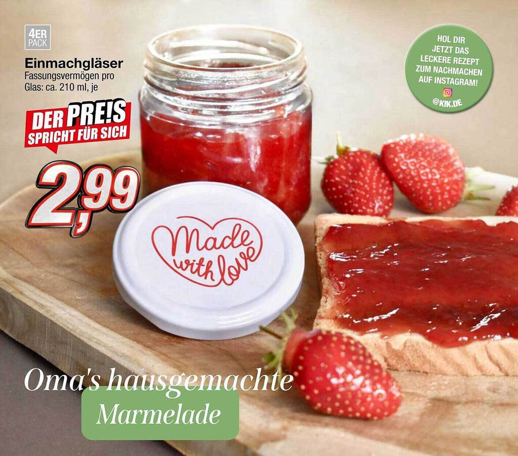 Einmachgläser Angebot bei KiK