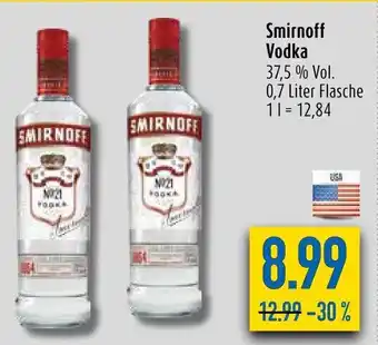 diska Smirnoff Vodka 700ml Angebot