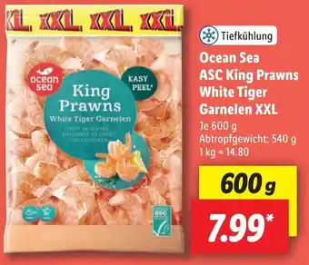 Lidl Ocean Sea ASC King Prawns White Tiger Garnelen XXL 600 g Angebot