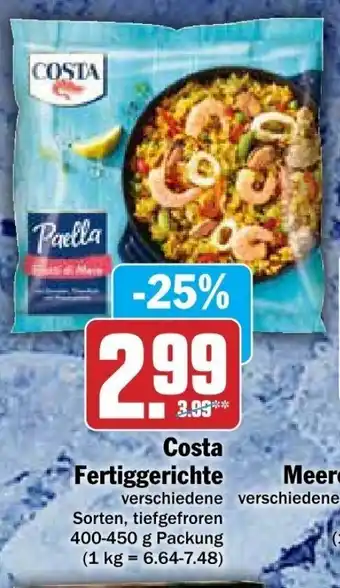 dodenhof Costa Fertiggerichte 400-450 g Packung Angebot