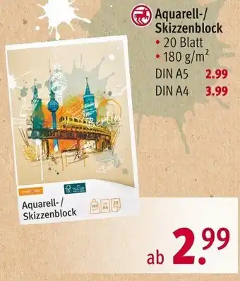 Rossmann Aquarell/Skizzenblock Angebot