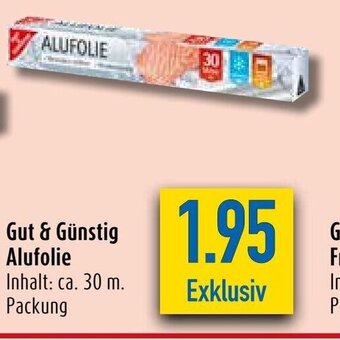 diska Gut & Gunstig Alufolie Angebot