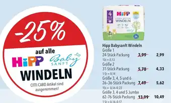 CITTI Markt Hipp Babysanft Windeln Angebot