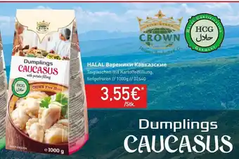 Mix Markt Crown Dumplings Caucasus 1kg Angebot