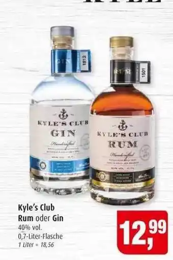 Markant Kyle's Club Rum Oder Gin Angebot