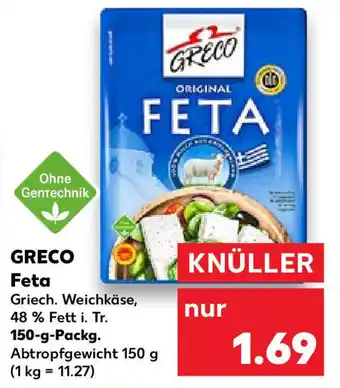 Kaufland Greco Feta 150 g Packg. Angebot