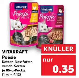 Kaufland Vitakraft Poésie Katzen Nassfutter 85 g Packg. Angebot