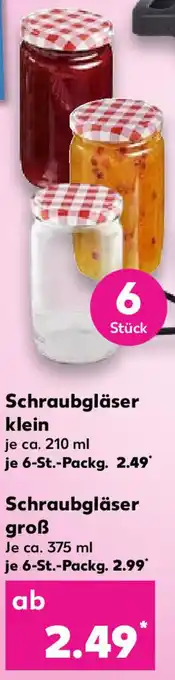 Kaufland Schraubgläser klein oder groß Angebot