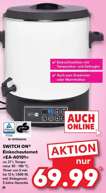 Kaufland Switch On Einkochautomat ,,EA-A0101" Angebot