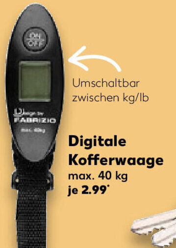 Digital Kofferwaage Angebot bei Kaufland