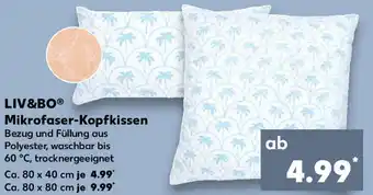 Kaufland LIV&BO Mikrofaser Kopfkissen Angebot