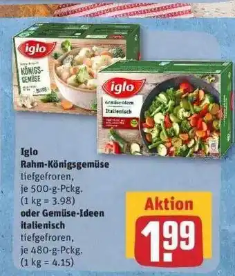 REWE Iglo Rahm-königsgemüse Oder Gemüse-ideen Italienisch Angebot