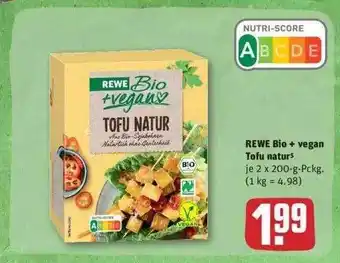 REWE Rewe Bio + Vegan Tofu Natur Angebot