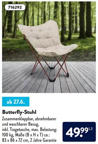 Aldi Süd Butterfly Stuhl Angebot