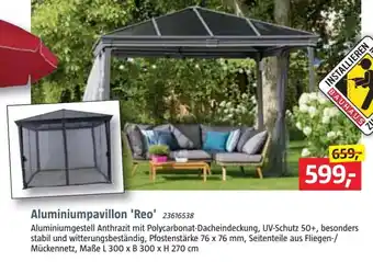 Bauhaus Aluminiumpavillon 'Reo' Angebot