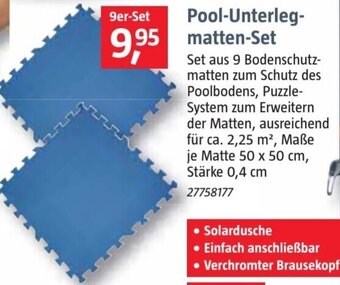 Bauhaus Pool Unterlegmatten Set Angebot