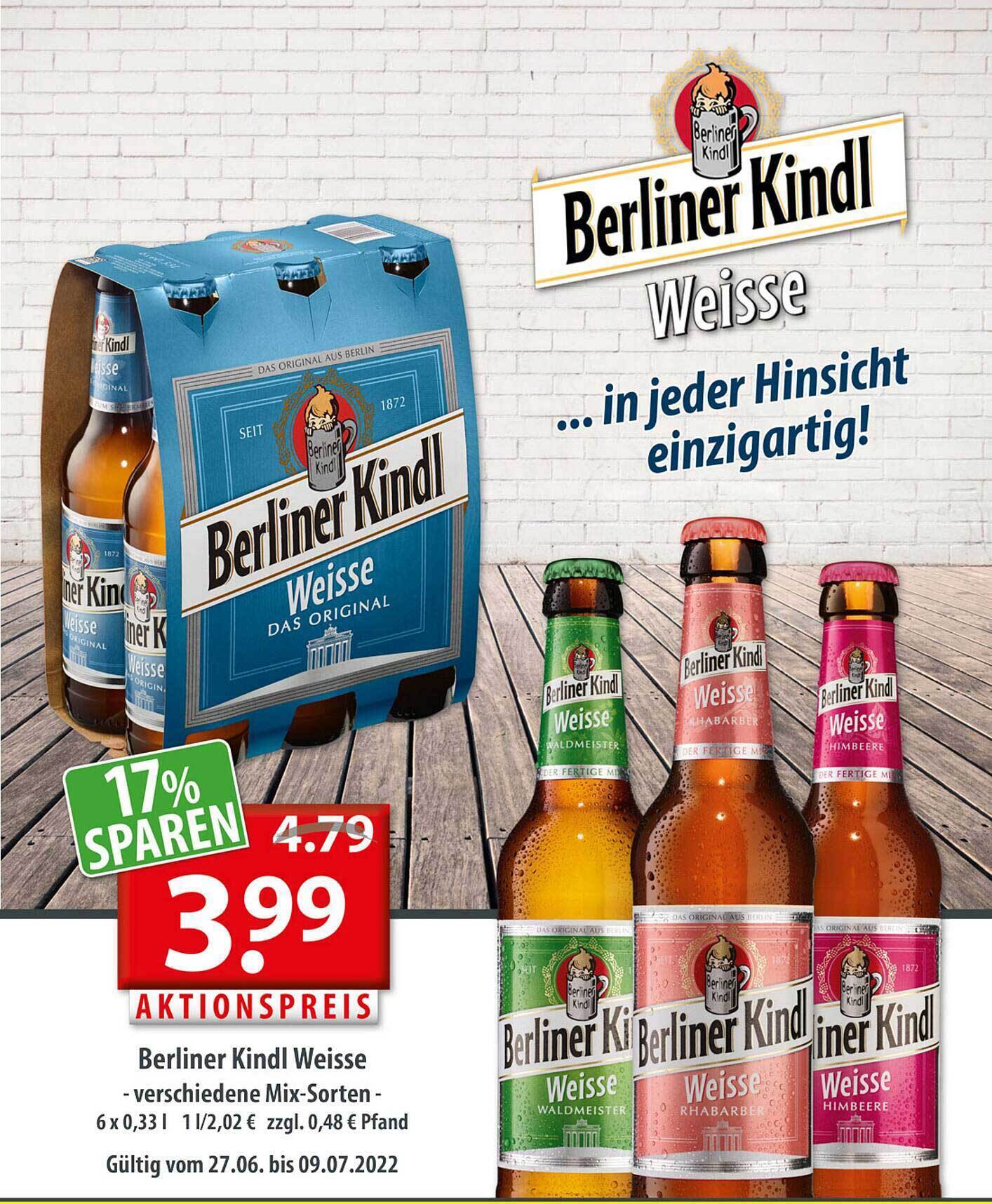 Berliner Kindl Weisse Angebot bei Getränkeland