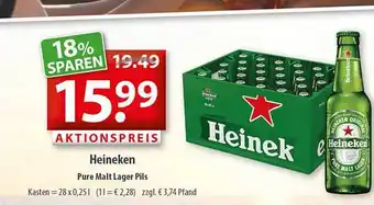 Getränkeland Heineken Pure Malt Lager Pils Angebot
