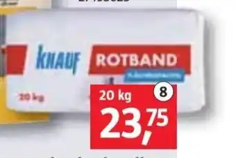 Bauhaus Knauf Rotband Flächenspachtel 20 kg Angebot