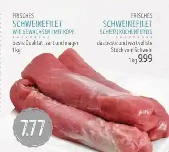 Edeka Struve Frisches Schweinefilet Wie Gewachsen-mit Kopf, Frisches Schweinfilet Schier-küchenfertig Angebot