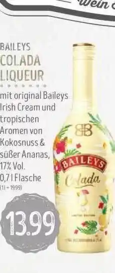 Edeka Struve Baileys Colada Liqueur Angebot