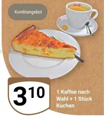 Globus 1 Kaffee nach Wahl + 1 Stück Kuchen Angebot