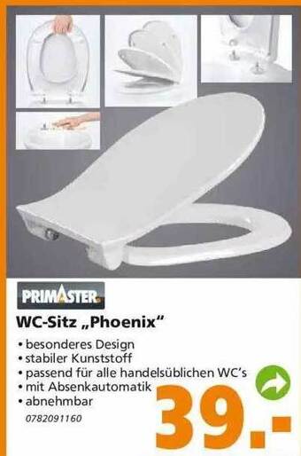 Globus Baumarkt Primaster Wc-sitz „phoenix” Angebot