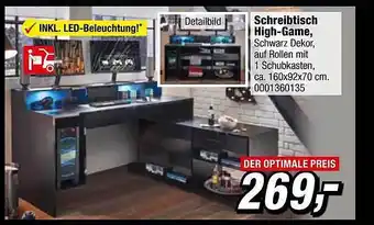 Opti Wohnwelt Schreibtisch High-game Angebot