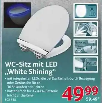 Selgros Wc-sitz Mit Led „white Shining“ Angebot