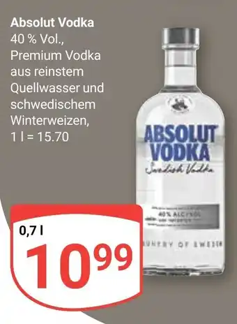 Globus Absolut Vodka 0,7 l Angebot