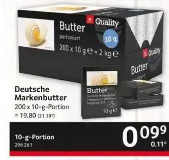 Selgros Deutsche Markenbutter Angebot