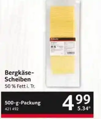 Selgros Bergkäse-scheiben Angebot