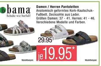 Marktkauf Bama Damen/Herren Pantoletten Angebot